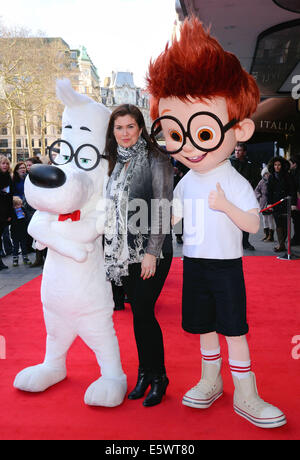 Herr Peabody und Sherman VIP Gala Screening bei Vue Kino Leicester Square London Featuring: Amanda Lamb wo: London Vereinigtes Königreich wenn: 1. Februar 2014 Stockfoto