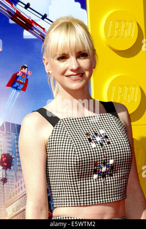 Filmpremiere der Lego-Film Mitwirkende: Anna Faris wo: Los Angeles Kalifornien Vereinigte Staaten bei: 01 Feb 2014.com Stockfoto