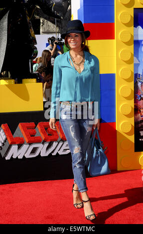 Filmpremiere mit Lego-Film: Brooke Burke wo: Los Angeles Kalifornien Vereinigte Staaten bei: 01 Feb 2014.com Stockfoto