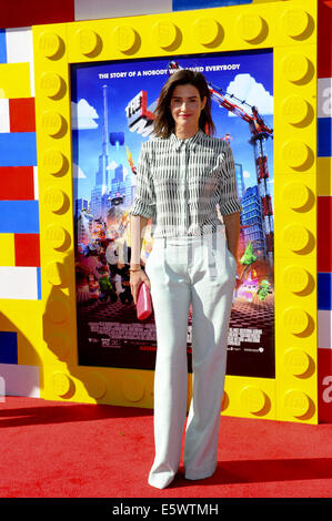 Filmpremiere der Lego-Film Mitwirkende: Cobie Smulders wo: Los Angeles Kalifornien Vereinigte Staaten bei: 01 Feb 2014.com Stockfoto