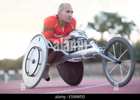 Nahaufnahme von Para-Athleten Stockfoto