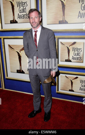 WGA Gewinner Pose auf 2014 Writers Guild Awards Presse Zimmer im JW Marriott Los Angeles L.A. LIVE. Mitwirkende: Spike Jonze wo: Los Angeles Kalifornien Vereinigte Staaten bei: 1. Februar 2014 Stockfoto