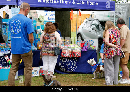 CLA Blenheim Land Spiel Fair Woodstock Oxfordshire - Battersea Hunde & Cats Home Charity des Jahres 2014 Stockfoto