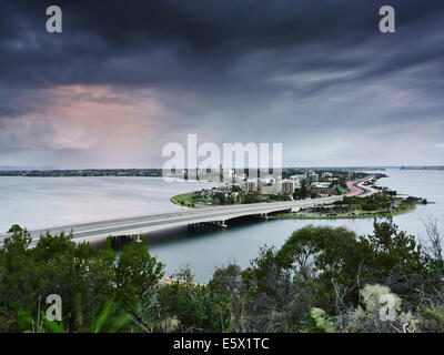 Skyline von Perth, angesehen vom Kings Park, Perth, Australien Stockfoto