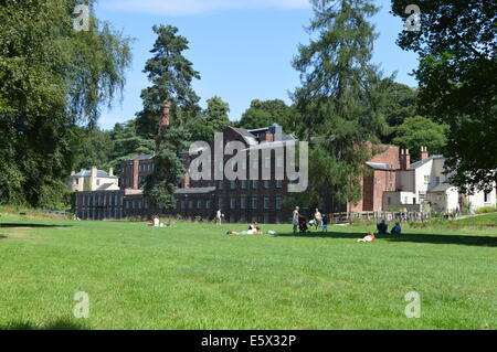 Der Steinbruch-Bank-Mühle, Cheshire, England Stockfoto