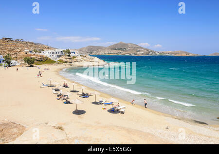 Piperi Beach in der Nähe von Naoussa, Insel Paros, Kykladen, Griechenland Stockfoto