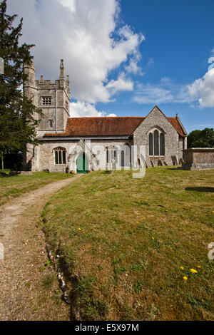 Allerheiligenkirche, Barton Stacey, Hampshire, England Stockfoto