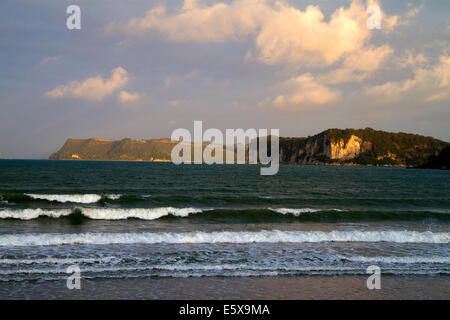 Mercury Bay liegt an der Ostküste der Coromandel-Halbinsel auf der Nordinsel von Neuseeland. Stockfoto