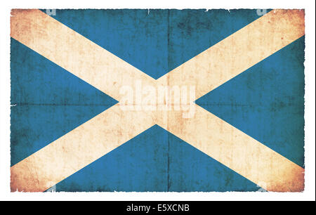 Flagge von Schottland im Grunge-Stil erstellt Stockfoto