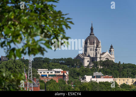 Kathedrale von St. Paul von Harriet Insel, St. Paul, Minnesota, USA. Stockfoto