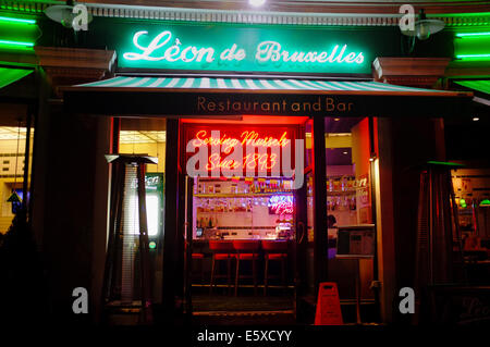Leon de Bruxelles & Bar Restaurant in London Stockfoto