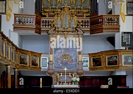 St. Afra, Kirche, Kirche, Augsburg, Evangelisch, Protestantisch, Altar, Stockfoto