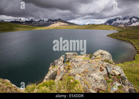 See Rosset. Valsavarenche. Parco Nazionale del Gran Paradiso. Aostatal. Stockfoto