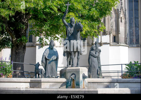 BischoffUlrich, Denkmal, Denkmal, Augsbur, Deutschland, Deutschland, Bayern, Bayern Stockfoto