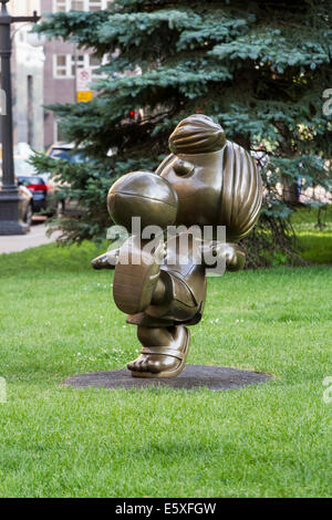 Statue Charles M Schulzs Erdnüsse Charakter Patty, Reis-Park, St. Paul, Minnesota, USA. Stockfoto