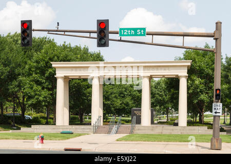 Peace Officers Memorial, Minnesota State Capital, St. Paul, Minnesota, USA. Stockfoto