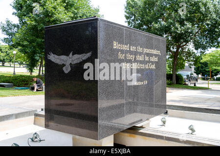 Peace Officers Memorial, Minnesota State Capital, St. Paul, Minnesota, USA. Stockfoto