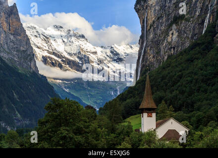 Lauterbrunnental, Schweiz Stockfoto