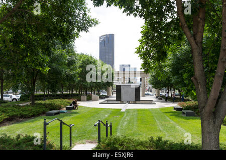 Peace Officers Memorial, Minnesota State Capital, St. Paul, Minnesota, USA. Stockfoto