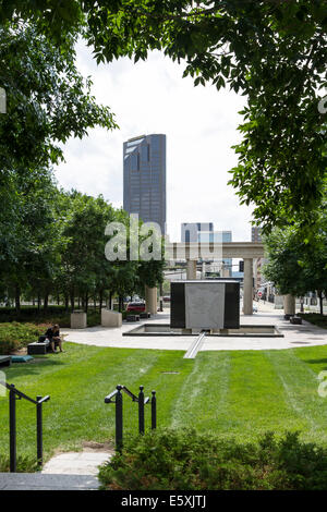 Peace Officers Memorial, Minnesota State Capital, St. Paul, Minnesota, USA. Stockfoto