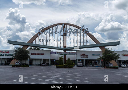 Vintage Southgate Shopping-Center, Lakeland FL Stockfoto