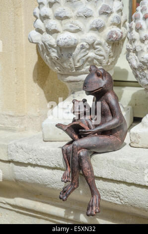 einen Frosch in Azay-le-Rideau Dorf anzeigen Stockfoto