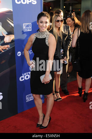 Los Angeles, Kalifornien, USA. 7. August 2014. Jessica Luza Teilnahme an der Los Angeles Premiere '' Wir werden Bullen '' statt im Cinerama Dome in Hollywood, Kalifornien am 7. August 2014. 2014-Credit: D. Long/Globe Fotos/ZUMA Draht/Alamy Live-Nachrichten Stockfoto