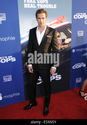 Los Angeles, Kalifornien, USA. 7. August 2014. James D'Arcy Teilnahme an der Los Angeles Premiere '' Wir werden Bullen '' statt im Cinerama Dome in Hollywood, Kalifornien am 7. August 2014. 2014-Credit: D. Long/Globe Fotos/ZUMA Draht/Alamy Live-Nachrichten Stockfoto