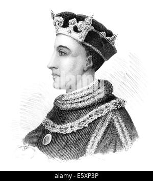 Henry V oder Harry von Lancaster, 1386-1422, König von England von 1413 bis 1422 Stockfoto