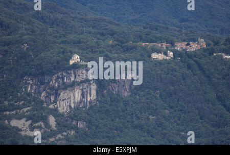 Kirche der Madonna del Sasso über Orta See, Piemont, Italien Stockfoto