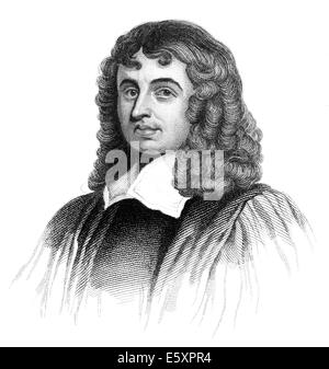 Isaac Barrow, 1630-1677, ein englischer christlicher Theologe und Mathematiker, Stockfoto