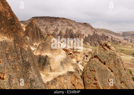 Selime Kloster oder Selime Kalesi, Ihlara Tal Ihlara Vadisi, Provinz Aksaray, Kappadokien, Zentralregion Anatolien, Anatolien Stockfoto