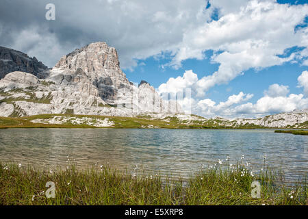 Laghi dei Piani See, Sextener Dolomiten, Südtirol, Italien Stockfoto