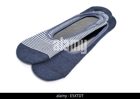 zwei Paare von Ballerina Socken auf weißem Hintergrund Stockfoto