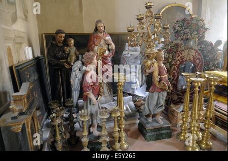 Sassuolo (Emilia-Romagna, Italien) Restaurierung des Kulturerbes durch Erdbeben beschädigt, im Jahr 2012 Stockfoto