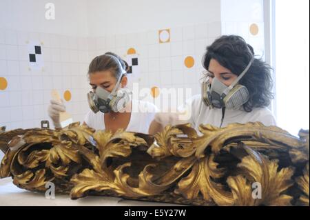 Sassuolo (Emilia-Romagna, Italien) Restaurierung des Kulturerbes durch Erdbeben beschädigt, im Jahr 2012 Stockfoto