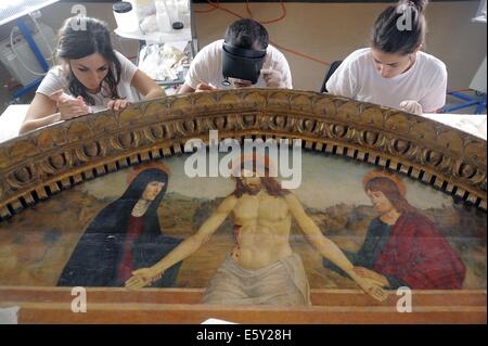 Sassuolo (Emilia-Romagna, Italien) Restaurierung des Kulturerbes durch Erdbeben beschädigt, im Jahr 2012 Stockfoto