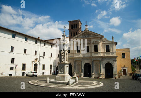 Rom, Italien 2014 - Basilika San Bartolomeo auf der Tiberinsel, Tiberinsel Stockfoto