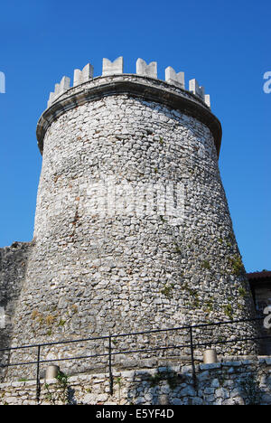 Alte Iliyrian und und römischen Festung und Burg Trsat in Rijeka, Kroatien Stockfoto