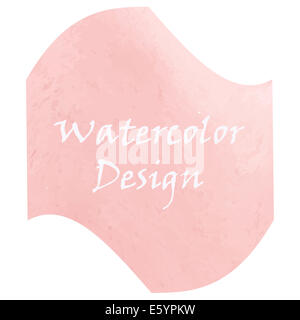 Aquarell Pfirsich farbigen Strichen Hintergrund. Design im Vektor gemacht. Stockfoto
