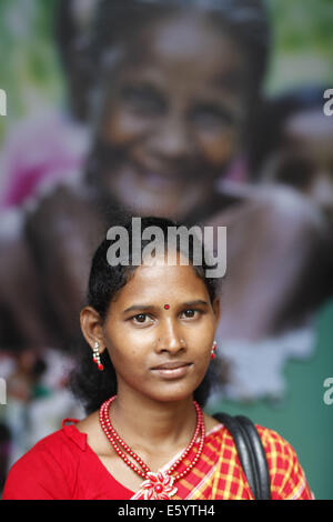 9. August 2014 - Dhaka, Bangladesch - Porträt der indigenen Bevölkerung in Bangladesch (Kredit-Bild: © Zakir Hossain Chowdhury/ZUMA Draht) Stockfoto