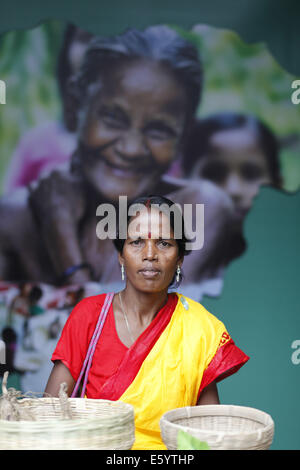 9. August 2014 - Dhaka, Bangladesch - Porträt der indigenen Bevölkerung in Bangladesch (Kredit-Bild: © Zakir Hossain Chowdhury/ZUMA Draht) Stockfoto