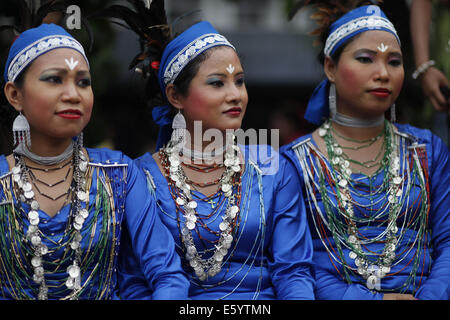 Dhaka, Bangladesch. 9. August 2014. Porträt der indigenen Bevölkerung in Bangladesch Credit: Zakir Hossain Chowdhury/ZUMA Draht/Alamy Live-Nachrichten Stockfoto