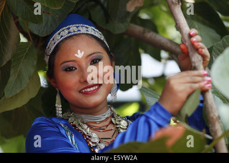 Dhaka, Bangladesch. 9. August 2014. Porträt der indigenen Bevölkerung in Bangladesch Credit: Zakir Hossain Chowdhury/ZUMA Draht/Alamy Live-Nachrichten Stockfoto