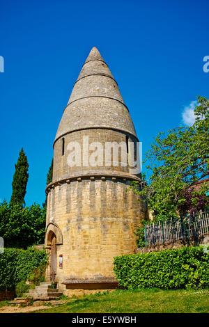 Frankreich, Aquitaine, Dordogne, Perigord Noir, Dordogne-Tal, Sarlat la Caneda, die Laterne der Toten Stockfoto