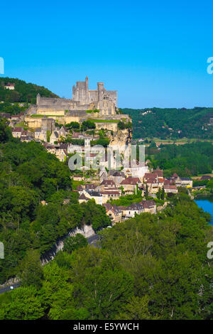 Frankreich, Aquitaine, Dordogne, Perigord Noir, Dordogne-Tal, Beynac-et-Cazenac Stockfoto