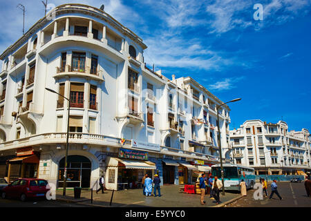 Marokko, Casablanca, Vereinten Nationen (Unis Nation) Platz Stockfoto