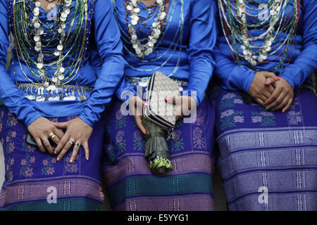 Dhaka, Bangladesch. 9. August 2014. Porträt der indigenen Bevölkerung in Bangladesch © Zakir Hossain Chowdhury/ZUMA Draht/Alamy Live News Stockfoto