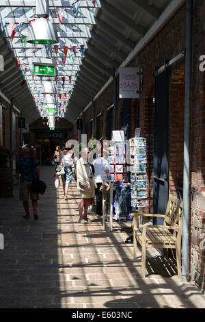 Indoor shopping in St. Helier, Jersey, Kanalinseln, GB Stockfoto