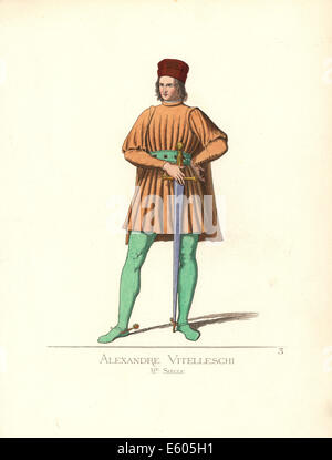 Alexandre Vitelleschi, Imperiale Ritter und Pfalzgrafen, 11. Jahrhundert. Stockfoto